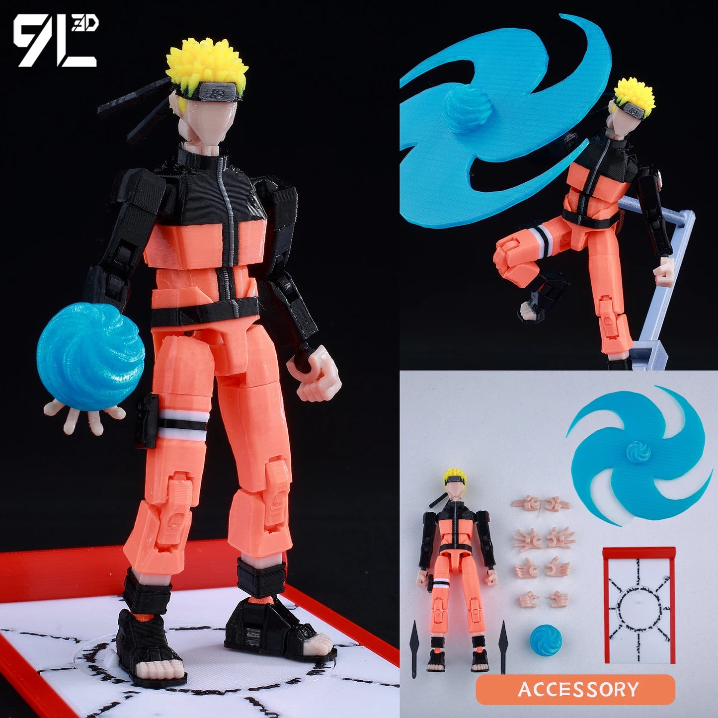 9L3D Mahoraga & Gojo Satoru 3D Printed Figures Set Jujutsu Kaisen Anime Multi-Jointed Poseable Model Collectible Toys Gift - Jujutsu Kaisen Merch - Free Shipping Buy Now