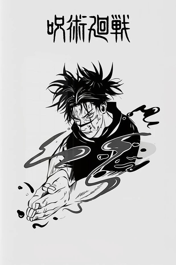 Modern Famous Bilibili Black and White Anime J-Jujutsu K-Kaisen Poster Canvas Paint Print Art Picture Home Room Wall Decor Gift