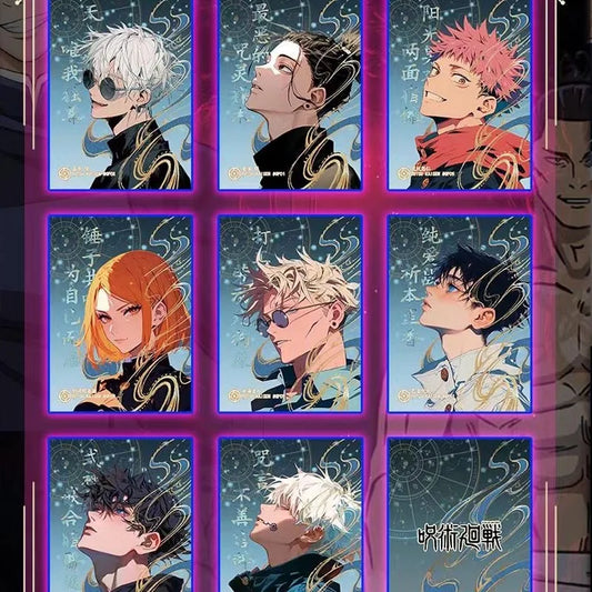 Wholesales Jujutsu Kaisen Collection Card Kadou Quicksand Laser Ticket Metal Trading Anime Games Playing Games Cards