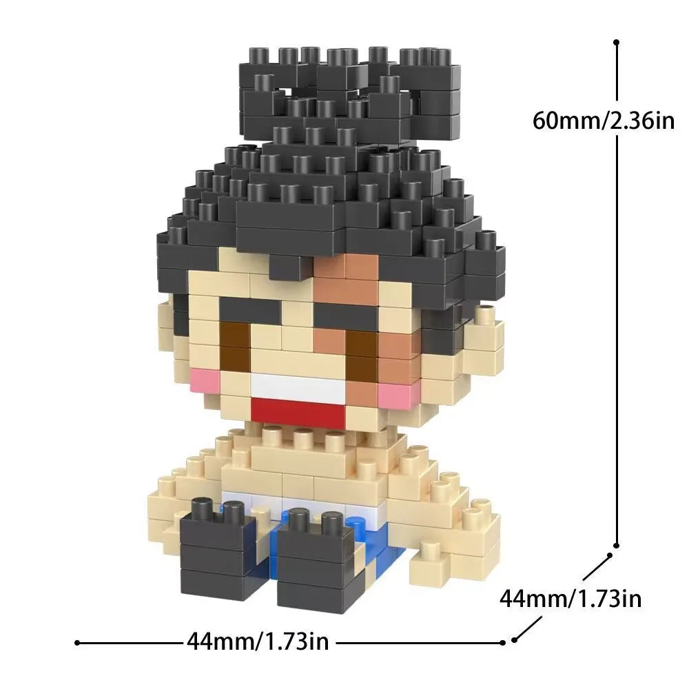 JX – Mini figurine Jujutsu, Micro bloc de construction, Kaisen Anmie, périphériques Gojo Satoru, bricolage, Statue d'épissure, poupée Fushiguro Megumi