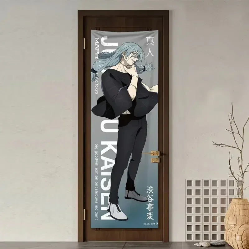 New Satoru Gojo Poster Jujutsu Kaisen Room Decoration Poster Wall Stickers Okkotsu Yuta Mahito 200cm high and 60cm wide poster