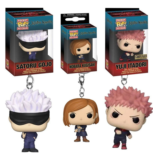 Funko POP! Keychain JJK - Satoru Gojo - Jujutsu Kaisen Nobara Kugisaki Yuji Itadori Vinyl Figure Model Doll Toys for Children