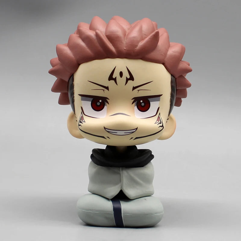 Anime Kawaii Fushiguro Lookup Ryomen Sukuna Toy Gojo Jujutsu Kaisen Mini Figures Geto Suguru Sitting Figure PVC Collection Dolls - Jujutsu Kaisen Merch - Free Shipping Buy Now