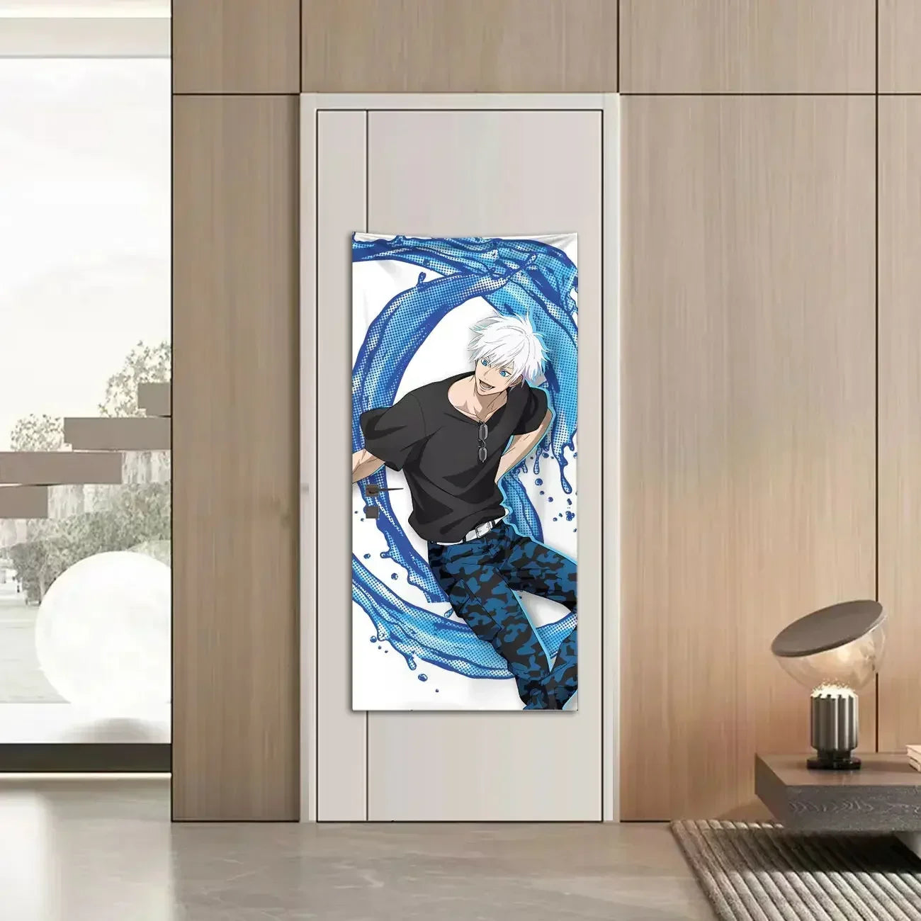 New Satoru Gojo Poster Jujutsu Kaisen Room Decoration Poster Wall Stickers Okkotsu Yuta Mahito 200cm high and 60cm wide poster