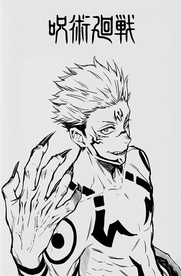 Modern Famous Bilibili Black and White Anime J-Jujutsu K-Kaisen Poster Canvas Paint Print Art Picture Home Room Wall Decor Gift