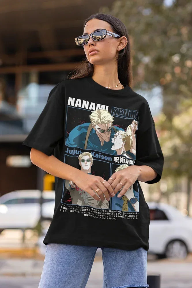Nanami Kento T-Shirt Jujutsu Kaisen JJK Anime Manga Shirt Soft Tee All Sizes - Jujutsu Kaisen Merch - Free Shipping Buy Now