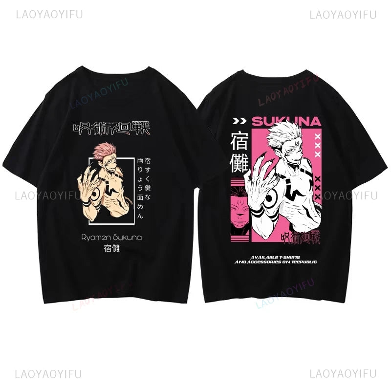 Manga "JUJUTSU KAISEN" Graphic Printed Shirts, Unisex Everyday Harajuku Streetwear, Spring and Summer Casual Fashion T-shirts - Jujutsu Kaisen Merch - Free Shipping Buy Now