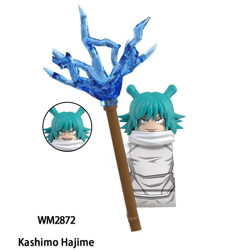 Anime Jujutsu Kaisen Cartoon Gojo Satoru Itadori Yuj Fushiguro Megumi Okkostu Yuta Building Blocks Mini Action Figures Kids Toy - Jujutsu Kaisen Merch - Free Shipping Buy Now