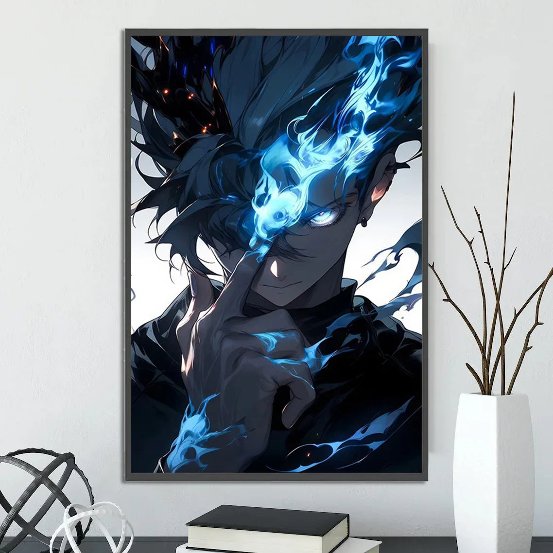 J-Jujutsu Anime Self-adhesive Poster Wallpaper Wall Art Print Gojo Satoru Home Decoration Modern Itadori Yuji Gift