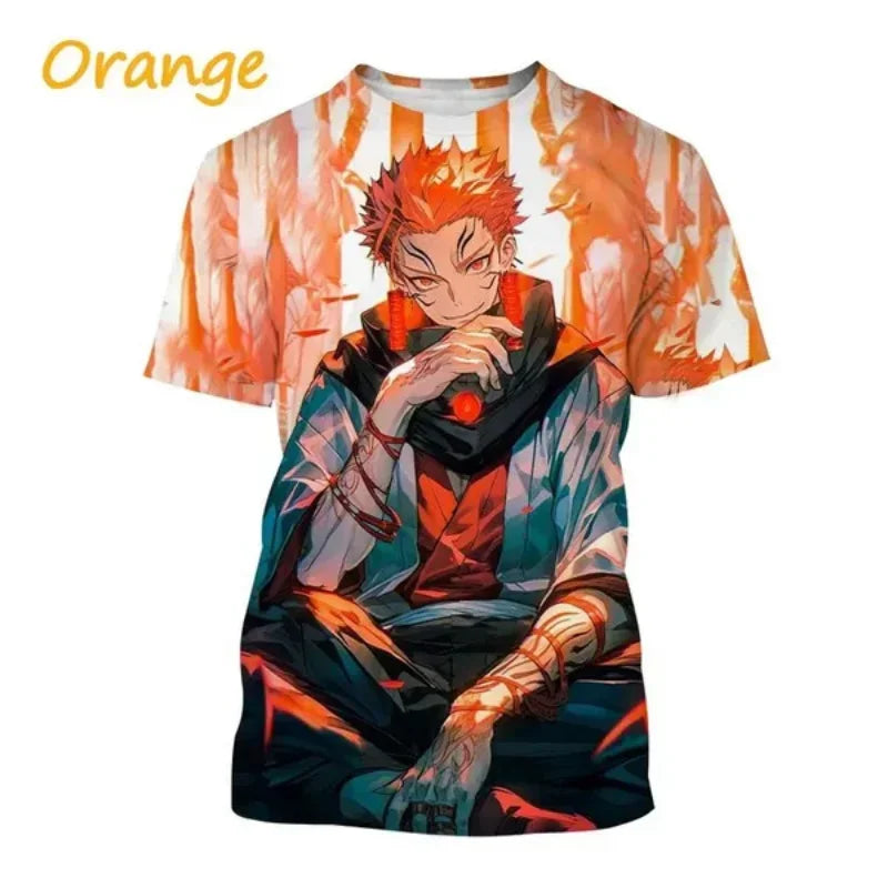 Gojo Satoru and Itadoru Yuji 3D Print T-shirt for Men, Jujutsu Kaiju Graphic Fashion Clothes - Jujutsu Kaisen Merch - Free Shipping Buy Now