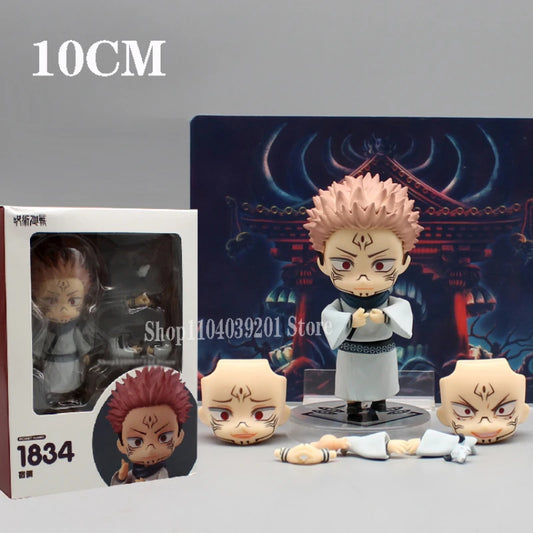 10cm Anime GSC Jujutsu Kaisen #1834 Cute Figure Ryomen Sukuna Ction Figure Movable Q Version Model Doll PVC Collectible Toy Gfit - Jujutsu Kaisen Merch - Free Shipping Buy Now