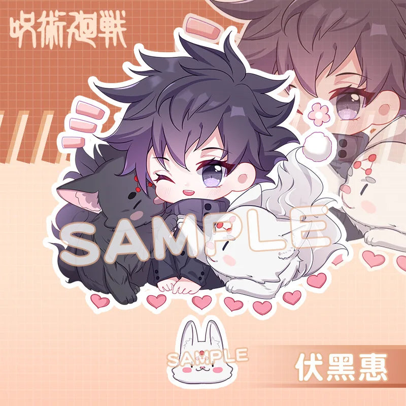 Jujutsu Kaisen Anime Figures Gojo Satoru Geto Suguru Cosplay Acrylic Key Chains Fushiguro Toji Character Keyring Decor Pendant