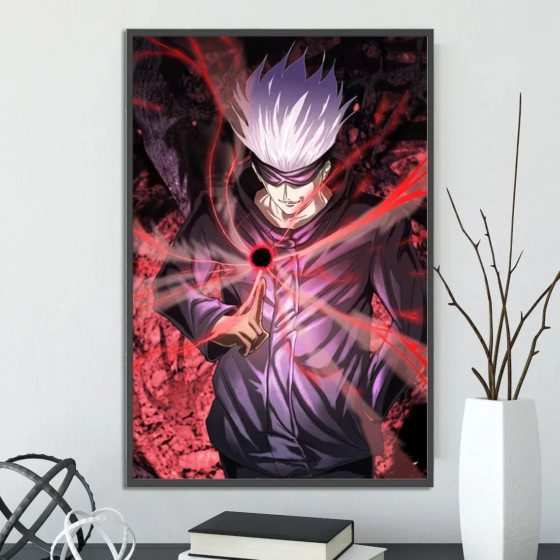 J-Jujutsu Anime Self-adhesive Poster Wallpaper Wall Art Print Gojo Satoru Home Decoration Modern Itadori Yuji Gift