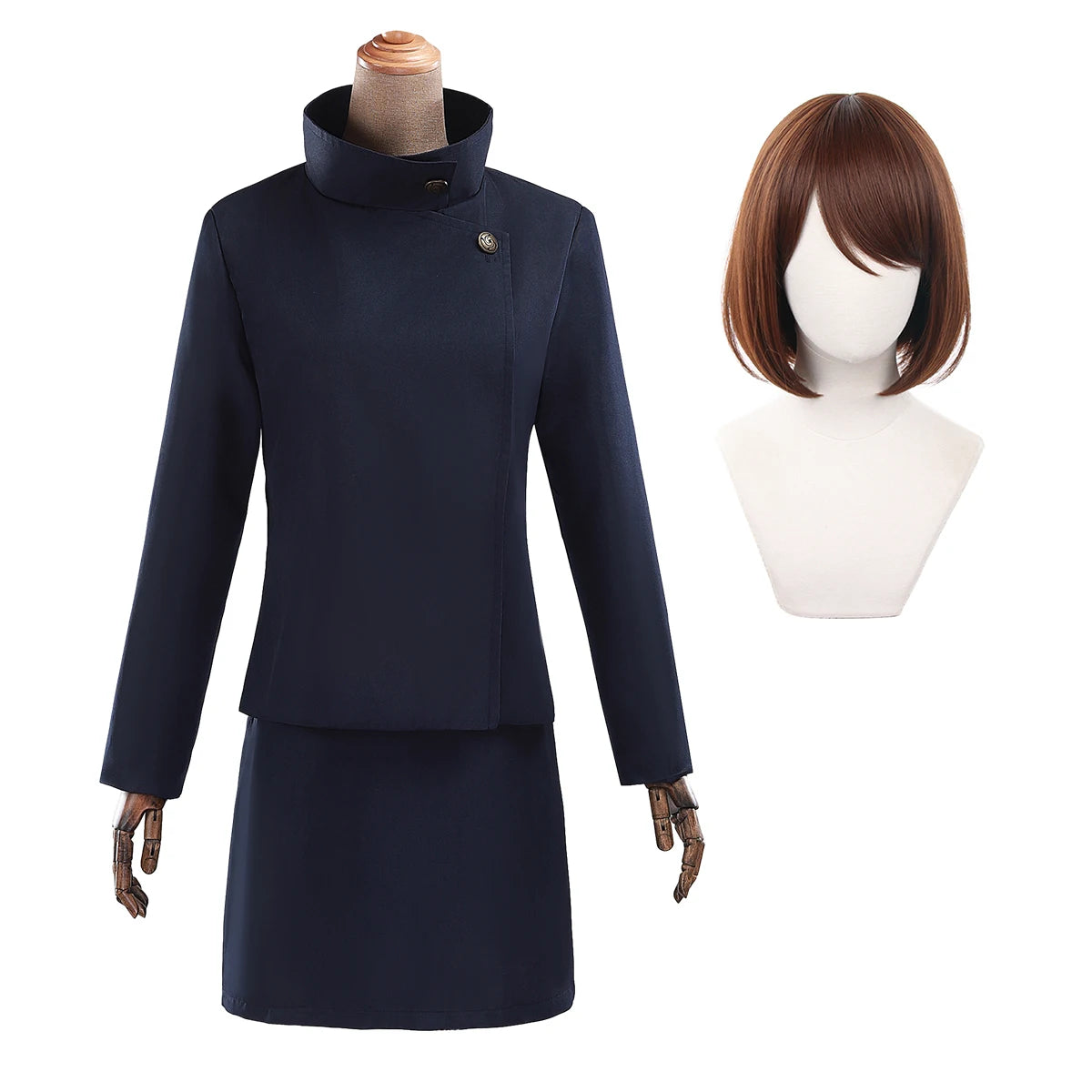 HOLOUN Jujutsu JJK Manga Anime Shoko Ieiri Cosplay Costume Wig  Jacket Skirt Rose Net Synthetic Halloween Christmas XS-2XL - Jujutsu Kaisen Merch - Free Shipping Buy Now