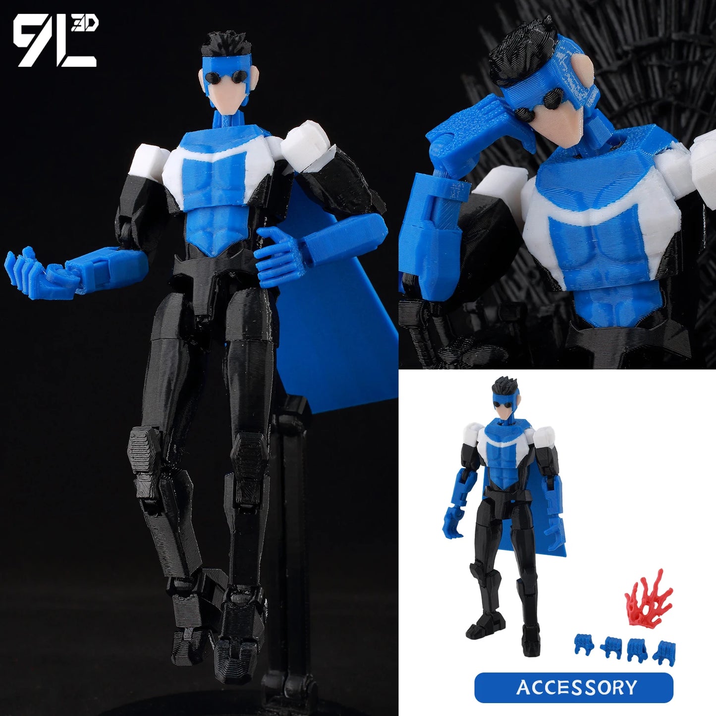 9L3D Printed Anime Naruto Jujutsu Kaisen One Piece Characters Lucky13 Dummy Action Figures Multi-Jointed T13 Mannequin Toys - Jujutsu Kaisen Merch - Free Shipping Buy Now