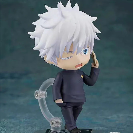 Gojo Jujutsu Kaisen Anime Figure #2205 Satoru Gojo Action Figure Q Version 10cm Model PVC Collectible Doll Birthday Gifts - Jujutsu Kaisen Merch - Free Shipping Buy Now