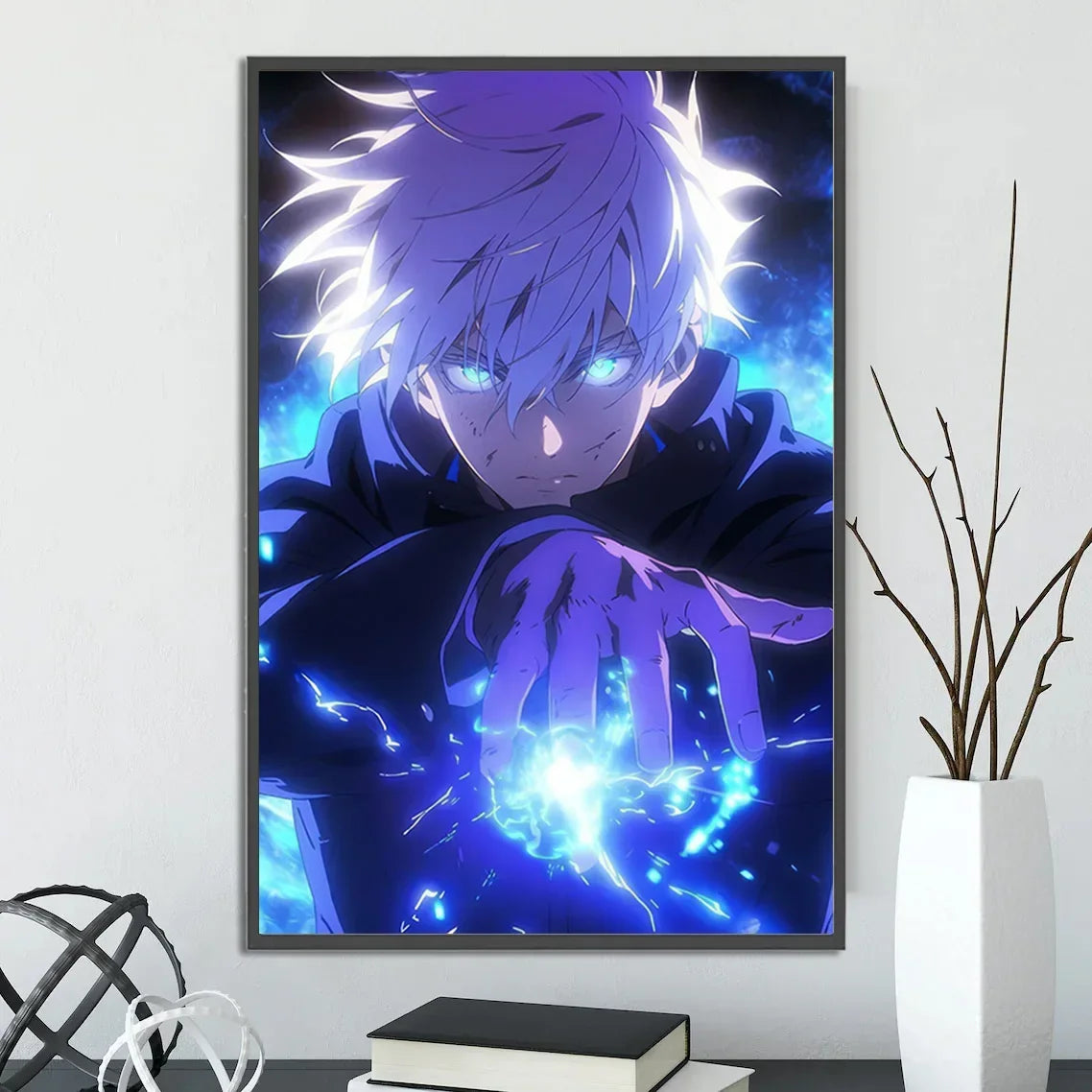 J-Jujutsu Anime Self-adhesive Poster Wallpaper Wall Art Print Gojo Satoru Home Decoration Modern Itadori Yuji Gift
