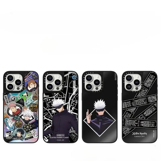 Joint Jujutsu Kaisen Birthday Gift Mobile Phone Case Suitable for Iphone16pro Max Apple Mirror Material Anti-fall Collection