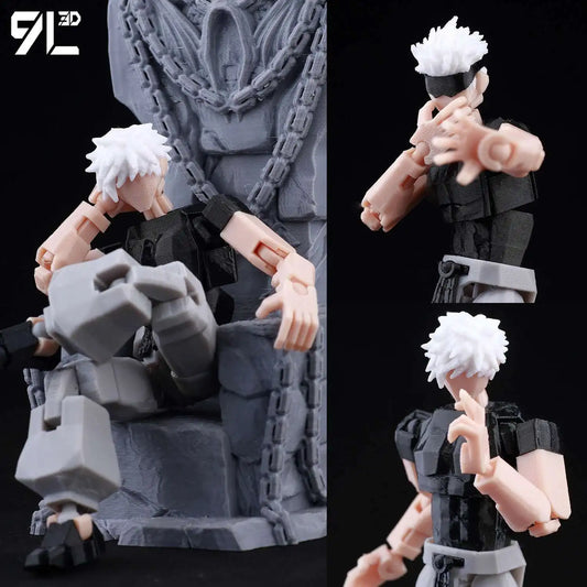 9L3D Printed Jujutsu Kaisen 3D Mini Figures, Satoru Gojo & Geto Suguru Action Model, Anime PVC Collectible Statue, Gift for Fans - Jujutsu Kaisen Merch - Free Shipping Buy Now