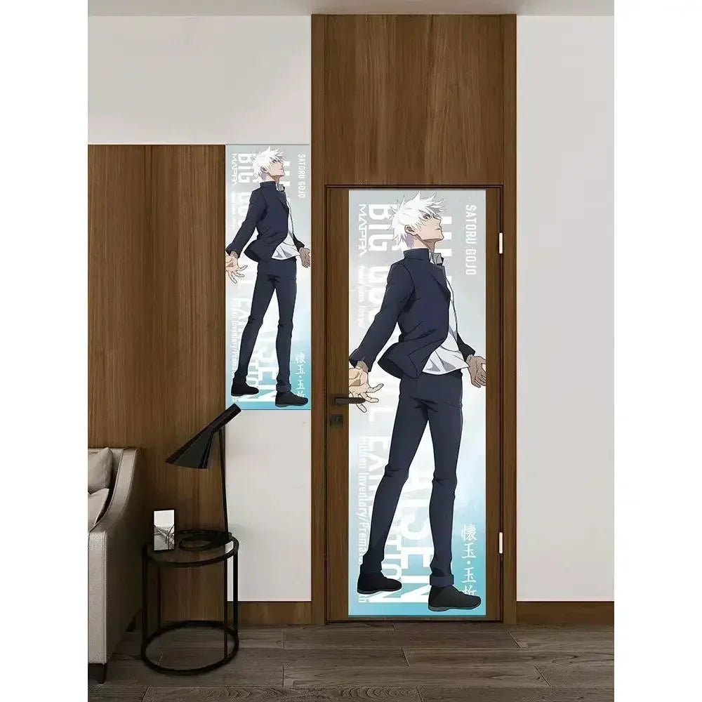 New Satoru Gojo Poster Jujutsu Kaisen Room Decoration Poster Wall Stickers Okkotsu Yuta Mahito 200cm high and 60cm wide poster