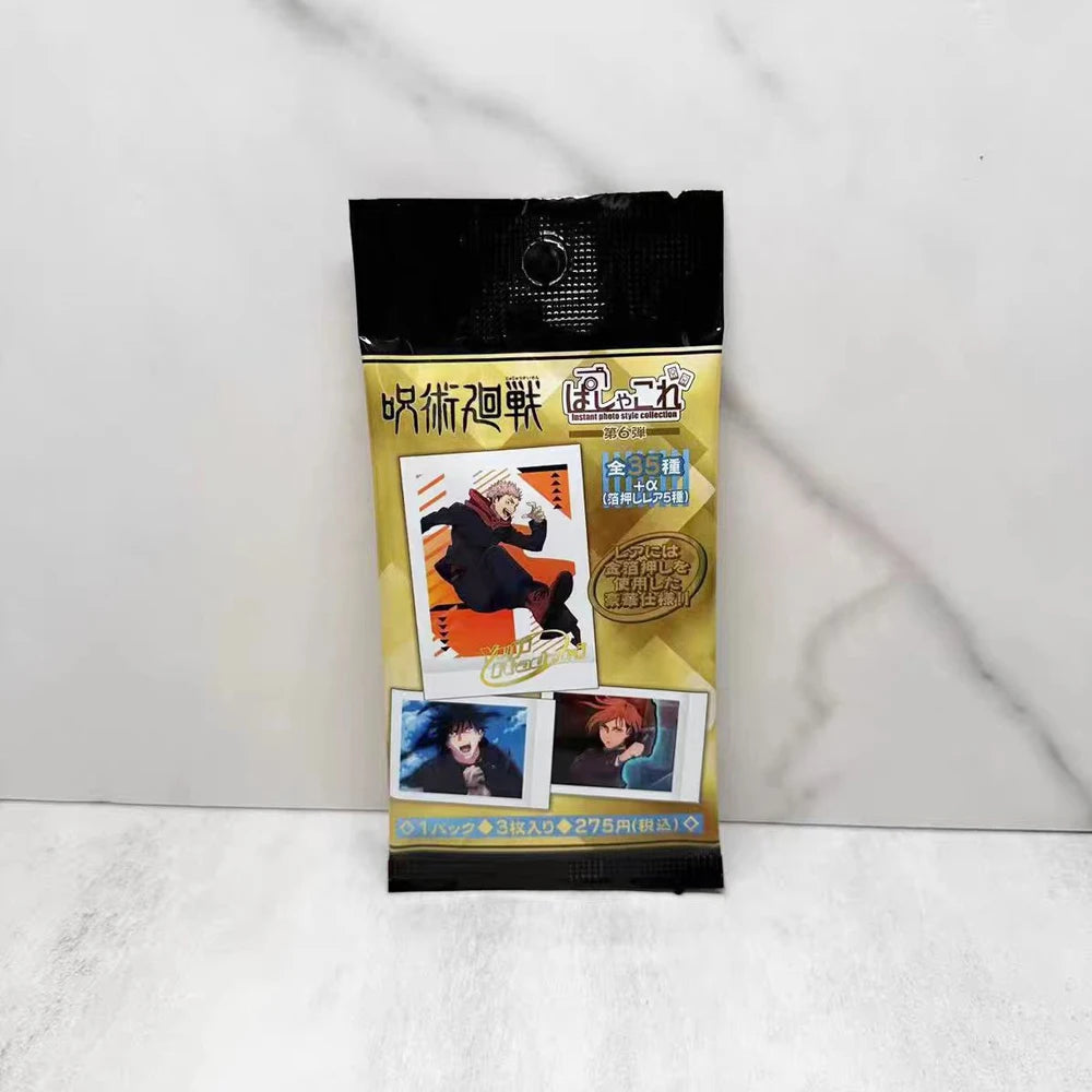 Cartes de dessin animé Jujutsu Kaisen Gojo Satoru Itadori Yuji Fushiguro Megumi, carte Flash, marque-page pour cadeaux de Collection