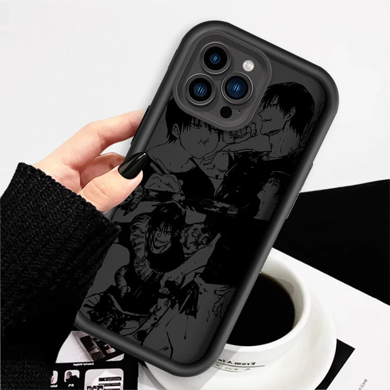 Coque de téléphone Jujutsu Kaisen Eye Ladder Toji Cool pour Apple iPhone 15 14 13 12 11 XS XR X Pro Max Plus Funda