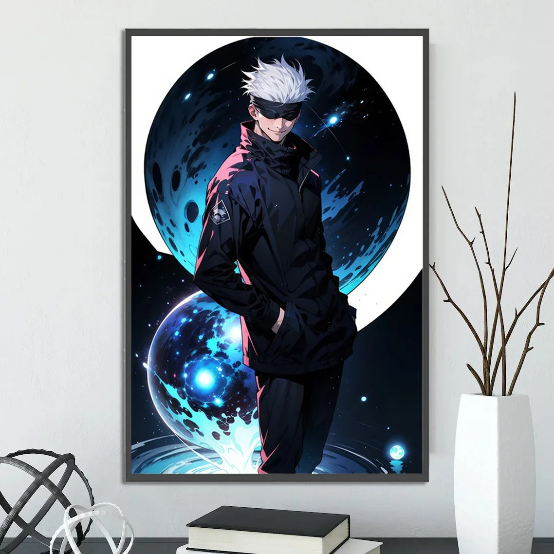 J-Jujutsu Anime Self-adhesive Poster Wallpaper Wall Art Print Gojo Satoru Home Decoration Modern Itadori Yuji Gift