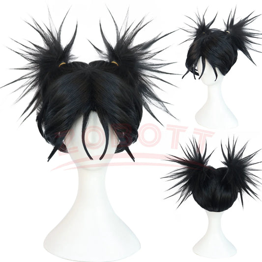 Jujutsu JJK Manga Choso Cosplay Wig Anime Jujutsu Kaisen Black Double Ponytail Hair Sticker Itadori Yuji Halloween Wig Women Men - Jujutsu Kaisen Merch - Free Shipping Buy Now
