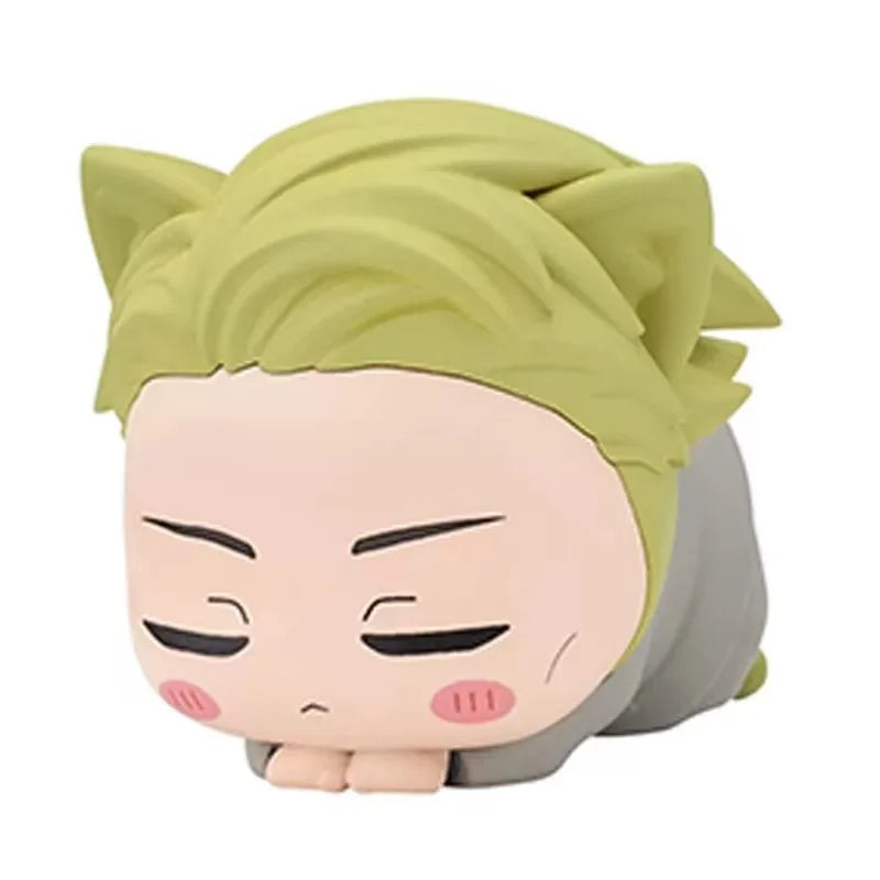 6CM Jujutsu Kaisen Anime Figure Itadori Yuji Satoru Gojo Napping Cat PVC Q Version prone 4Pcs/Set Model Toys Gift Collection - Jujutsu Kaisen Merch - Free Shipping Buy Now