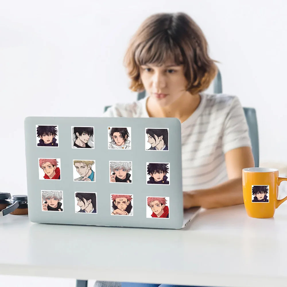 新品 500枚 呪術廻戦 ステッカー かわいい 漫画 アニメ フィギュア 五条悟 虎杖悠仁 イメージ カップ トランク かわいい 装飾ステッカー