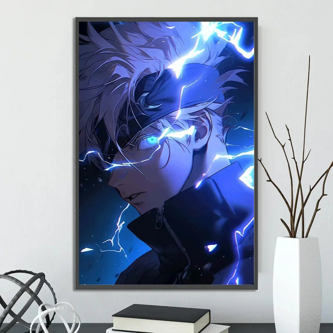 J-Jujutsu Anime Self-adhesive Poster Wallpaper Wall Art Print Gojo Satoru Home Decoration Modern Itadori Yuji Gift