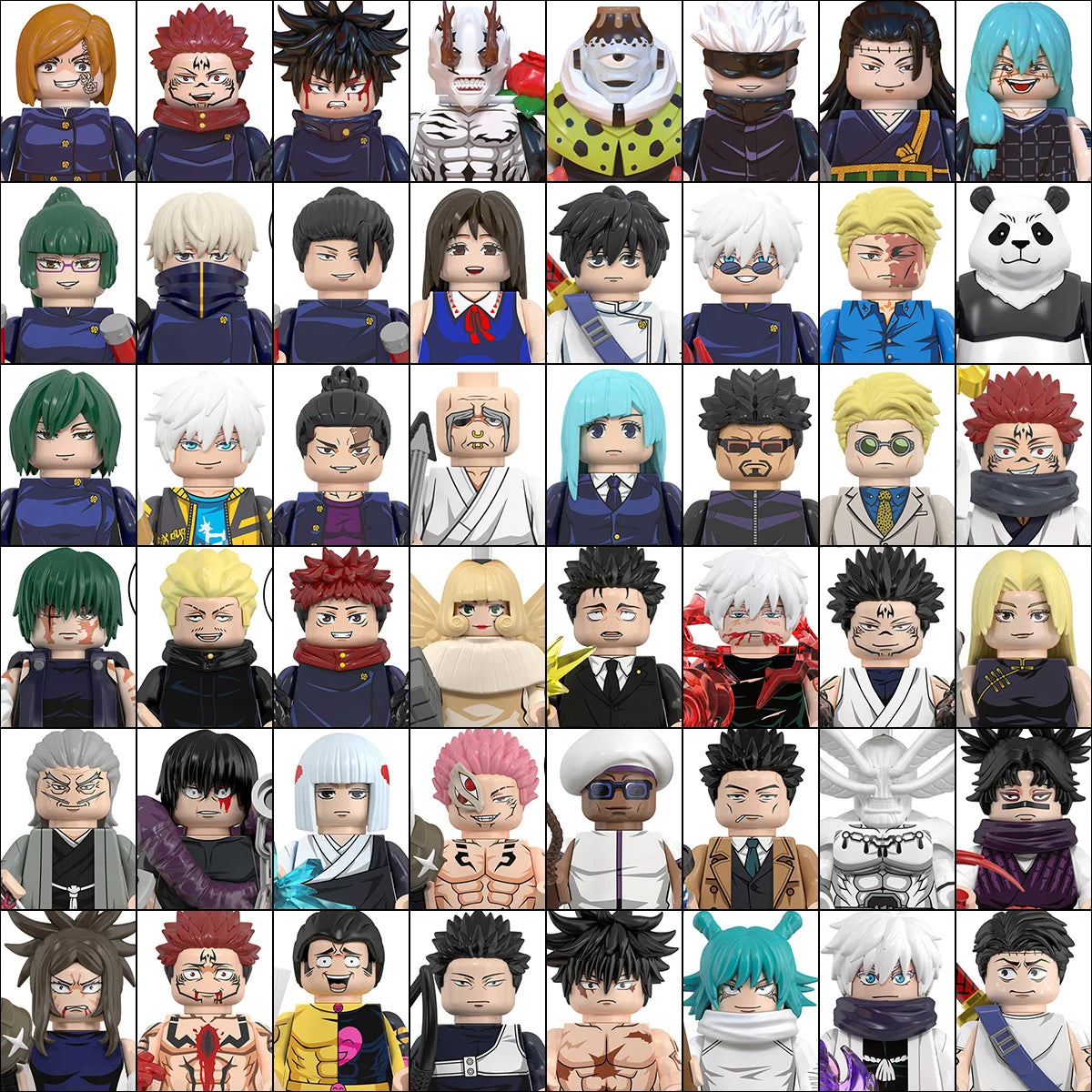 WM6200 Jujutsu Kaisen Building Blocks Itadori Yuji Gojo Satoru Ryomen Mini Action Figure Accessories Christmas Gift for Kids - Jujutsu Kaisen Merch - Free Shipping Buy Now
