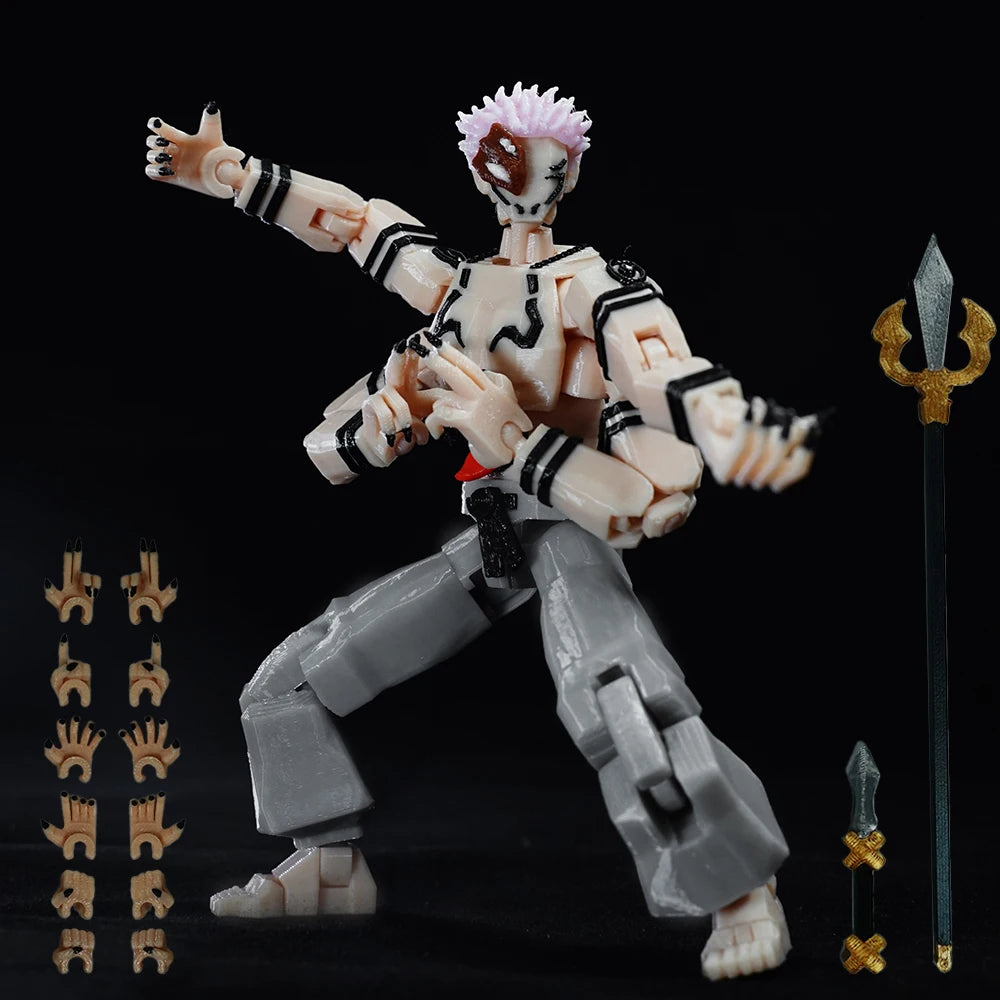 3D Printed Jujutsu Kaisen Ryomen King Of Curses Heian Sukuna Multi-Jointed Shapeshift Toys Action Figures Model Ornaments Gifts - Jujutsu Kaisen Merch - Free Shipping Buy Now