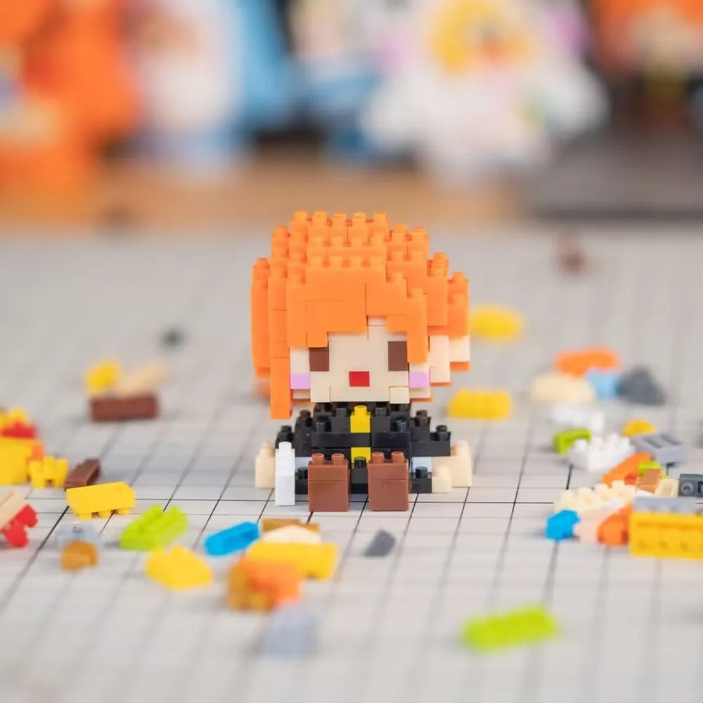 JX – Mini figurine Jujutsu, Micro bloc de construction, Kaisen Anmie, périphériques Gojo Satoru, bricolage, Statue d'épissure, poupée Fushiguro Megumi