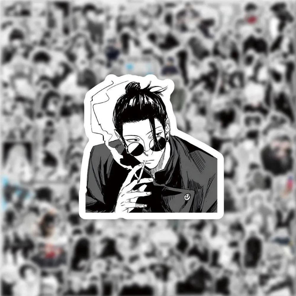 Lot de 10/30/50/100 autocollants graffiti Jujutsu Kaisen, dessin animé Satoru Gojo, étanches, pour enfants, DIY, cool, jouets, cadeaux