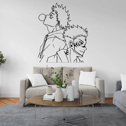 Creative Jujutsu Kaisen Sticker Waterproof Vinyl Wallpaper Home Decor For Kids Rooms Decoration Decoration Accessories
