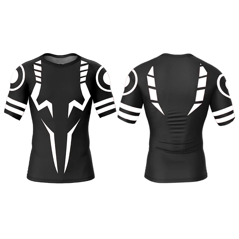 T-Shirt For Men Gym Graphic T Shirts Anime Jujutsu Kaisen 3D Print Compression Fitness Undershirt Tee Oversized Men Clothing Top - Jujutsu Kaisen Merch - Free Shipping Buy Now