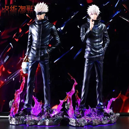 Jujutsu Kaisen Anime Figures Satoru Gojo Figure 2 Heads 2 Arms Action Figurine Statue Collection Ornament Model Christmas Gifts - Jujutsu Kaisen Merch - Free Shipping Buy Now