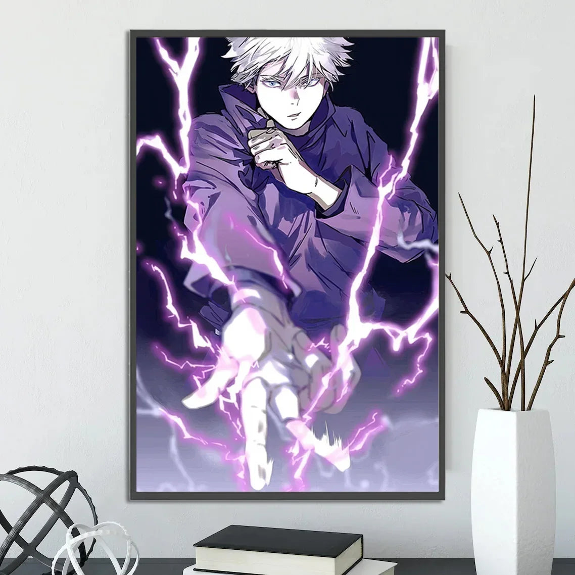 J-Jujutsu Anime Self-adhesive Poster Wallpaper Wall Art Print Gojo Satoru Home Decoration Modern Itadori Yuji Gift