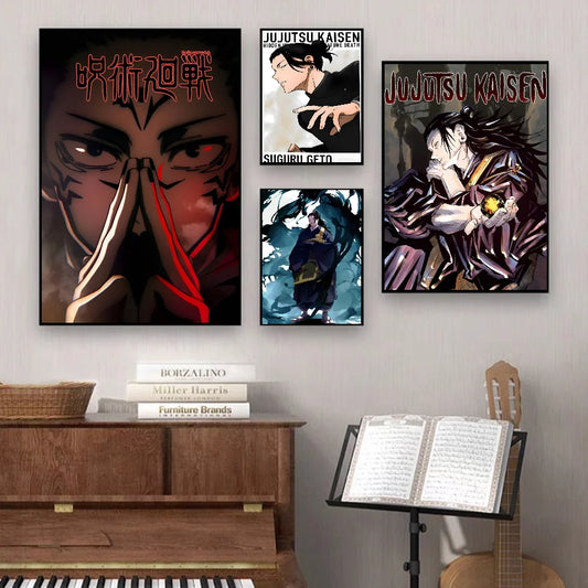 Kaisen Suguru Geto Vintage Posters Sticky Vintage Room Home Bar Cafe Decor Kawaii Room Decor