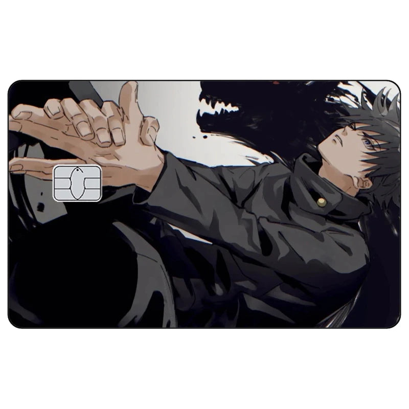 Jujutsu Kaisen Credit Card Skin Sticker Gojo Satoru Stickers for VISA JCB Mastercard and Other IC Bank Card Decoration Protect