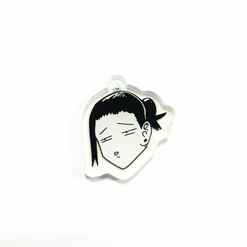 Porte-clés long et amusant pour cosplay, Anime Jujutsu Kaisen, Gojo Satoru Geto Suguru, pendentif pour sac, accessoires de collection pour fans