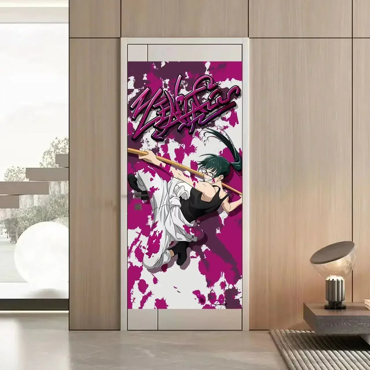 New Satoru Gojo Poster Jujutsu Kaisen Room Decoration Poster Wall Stickers Okkotsu Yuta Mahito 200cm high and 60cm wide poster