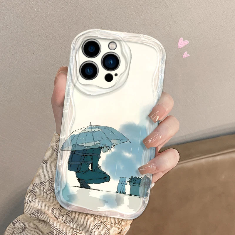 J-Jujutsu K-Kaisen 下戸五条 携帯ケース Apple iPhone 15 14 13 12 11 XS XR X Pro Max Plus ウェーブオイルカバー