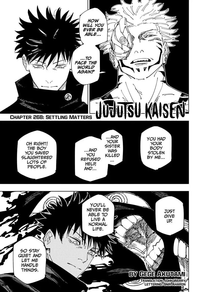 JUJUTSU KAISEN MANGA CHAPTER 268 - jujutsu-kaisen-merch.com