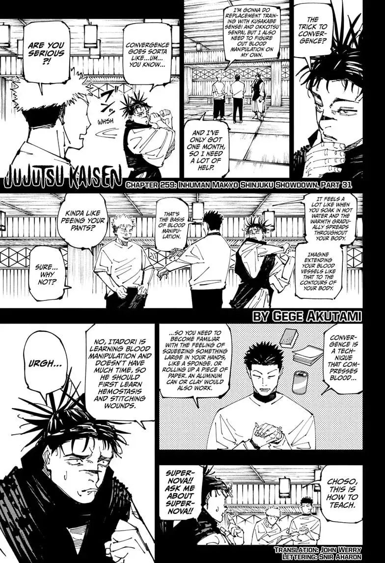 JUJUTSU KAISEN MANGA CHAPTER 259 - jujutsu-kaisen-merch.com