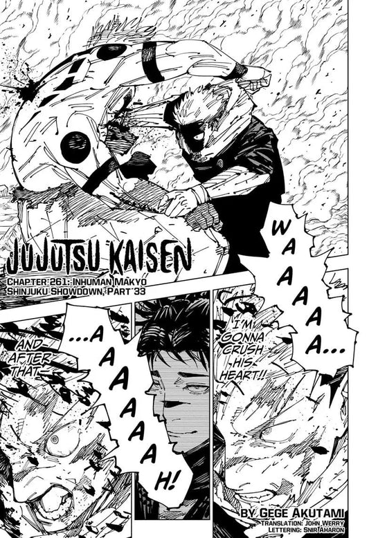 JUJUTSU KAISEN MANGA CHAPTER 261 - jujutsu-kaisen-merch.com