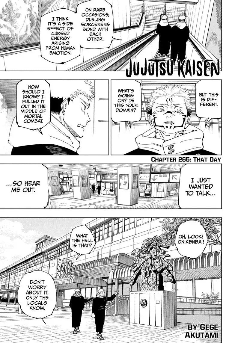 JUJUTSU KAISEN MANGA CHAPTER 265