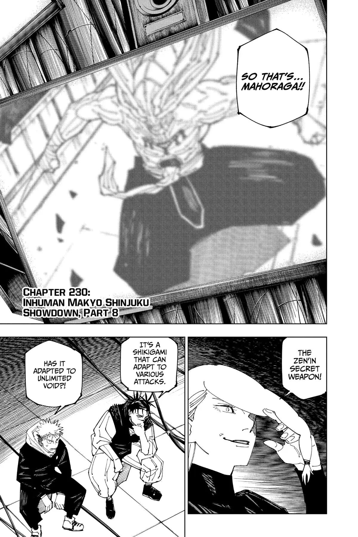JUJUTSU KAISEN MANGA CHAPTER 230 - jujutsu-kaisen-merch.com