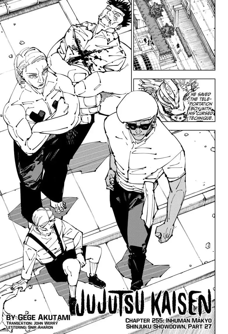 JUJUTSU KAISEN MANGA CHAPTER 255 - jujutsu-kaisen-merch.com